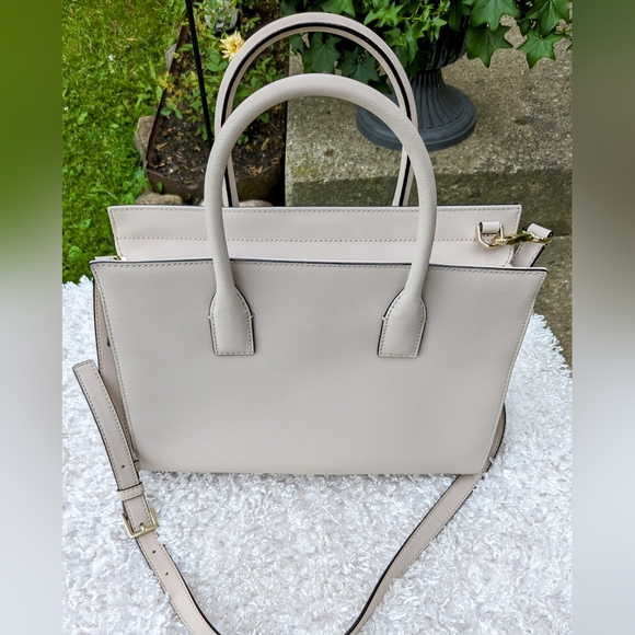 Kate Spade, Satchel/Crossbody Bag, Book Stripe Poly Twill Lining, & Duster Bag - Picture 3 of 16